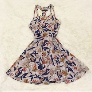 Floral Skater Dress (Blue Multi)